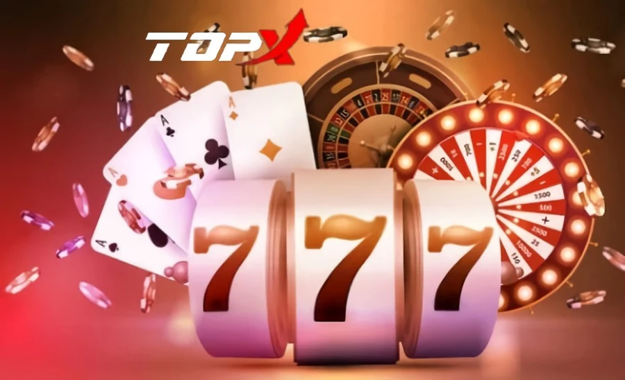 Imagen de marca de TopX: carretes y ruleta